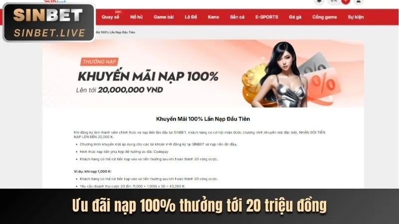 Khuyến mãi nạp đầu hấp dẫn
